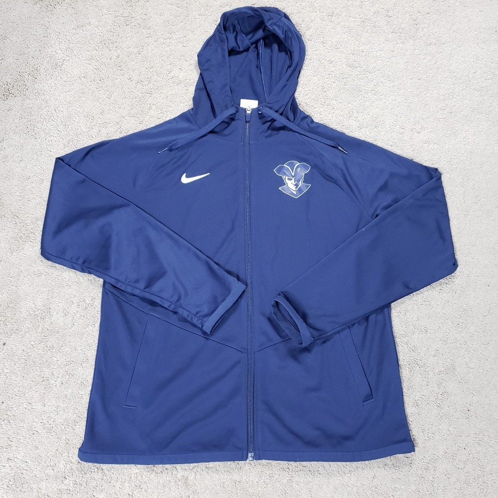 Nike Jacket Womens M Blue Team Relentless Zip Arendell Parrott Academy Hooded